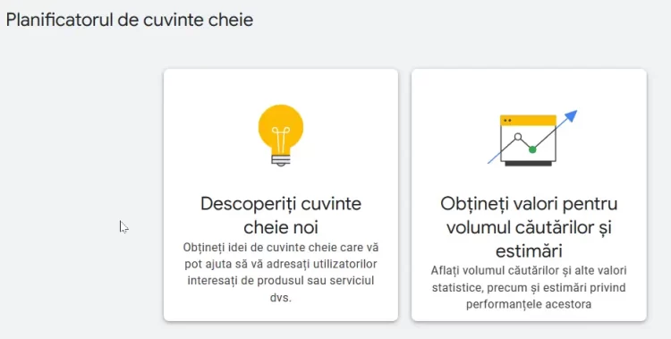 Planificatorul de cuvinte cheie