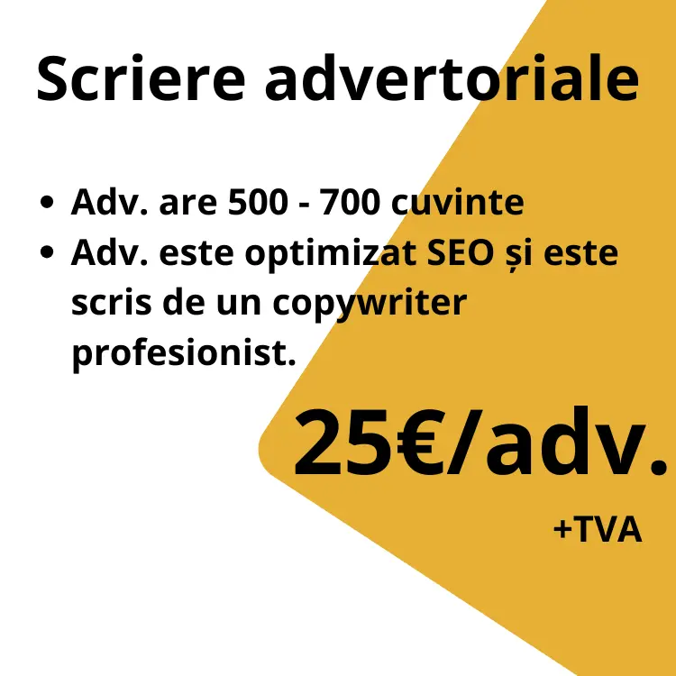 Pret Scriere Advertoriale