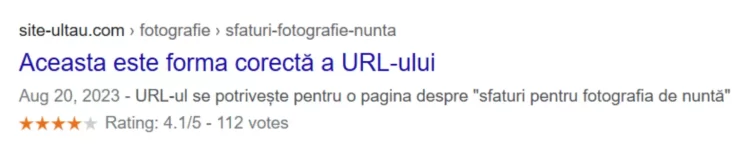 URL corect