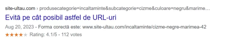 URL parametrizat