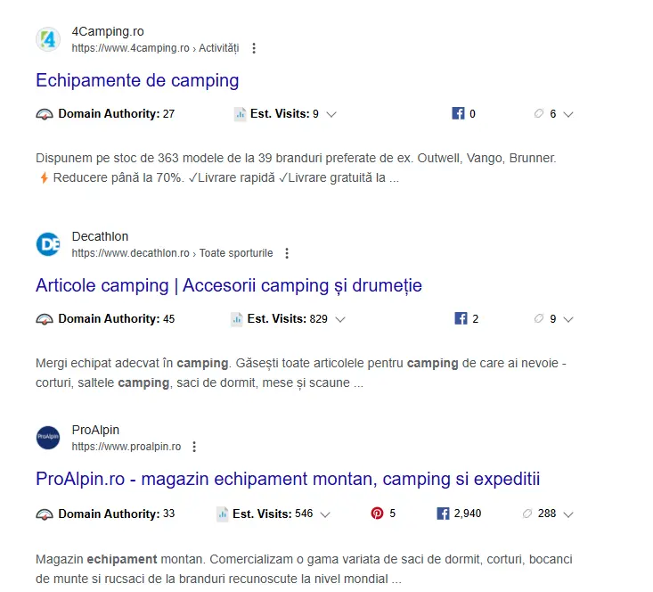 cel mai bun echipament de camping serp