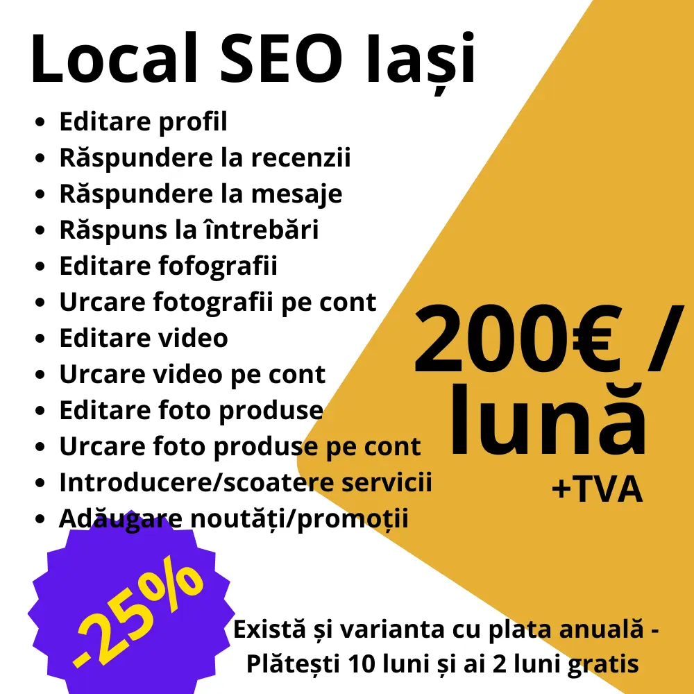 Preturi pentru serviciul de local seo